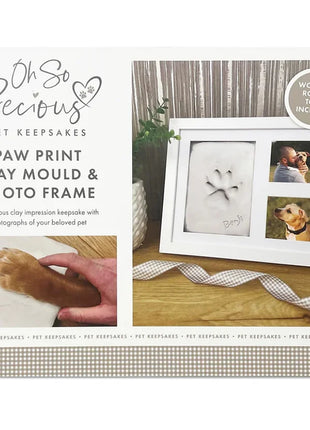Oh So Precious Paw Print Clay Mould & Photo Frame Kit