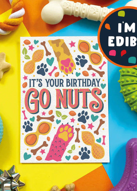 Scoff Happy Birthday Edible Card