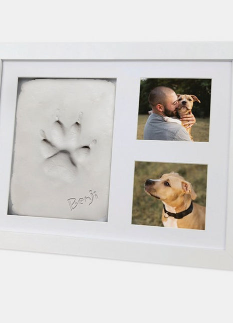 Oh So Precious Paw Print Clay Mould and Photo Frame