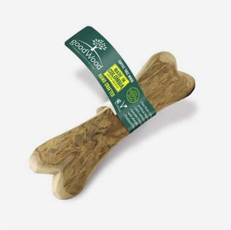 Good Wood Coffee Tree Chew Bone Shape