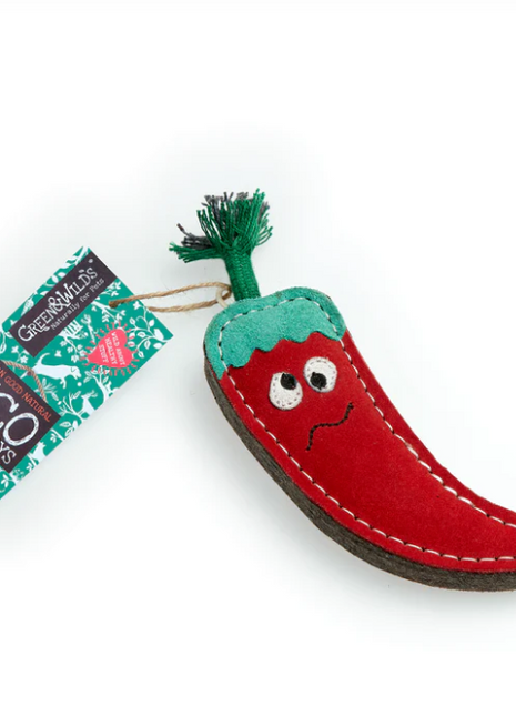 Chad the Red Hot Chilli Pepper, Eco Dog Toy