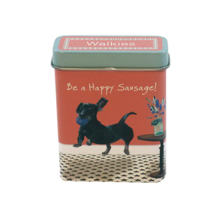 The Little Dog Laughed Pocket Treat Tin - Happy Sausage