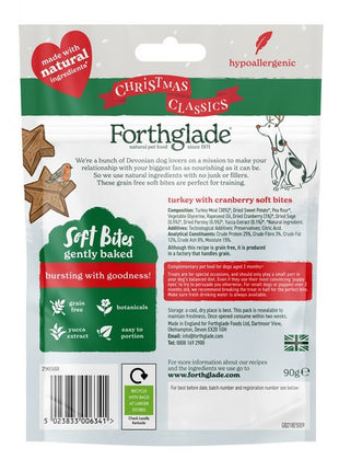 Forthglade Natural Christmas Soft Bites Turkey & Cranberry 90g